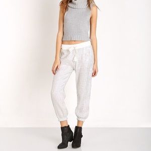 Amuse Society Silver Sequin Briar Pant